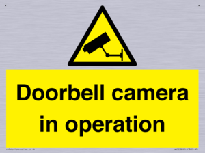Doorbell camera in operation